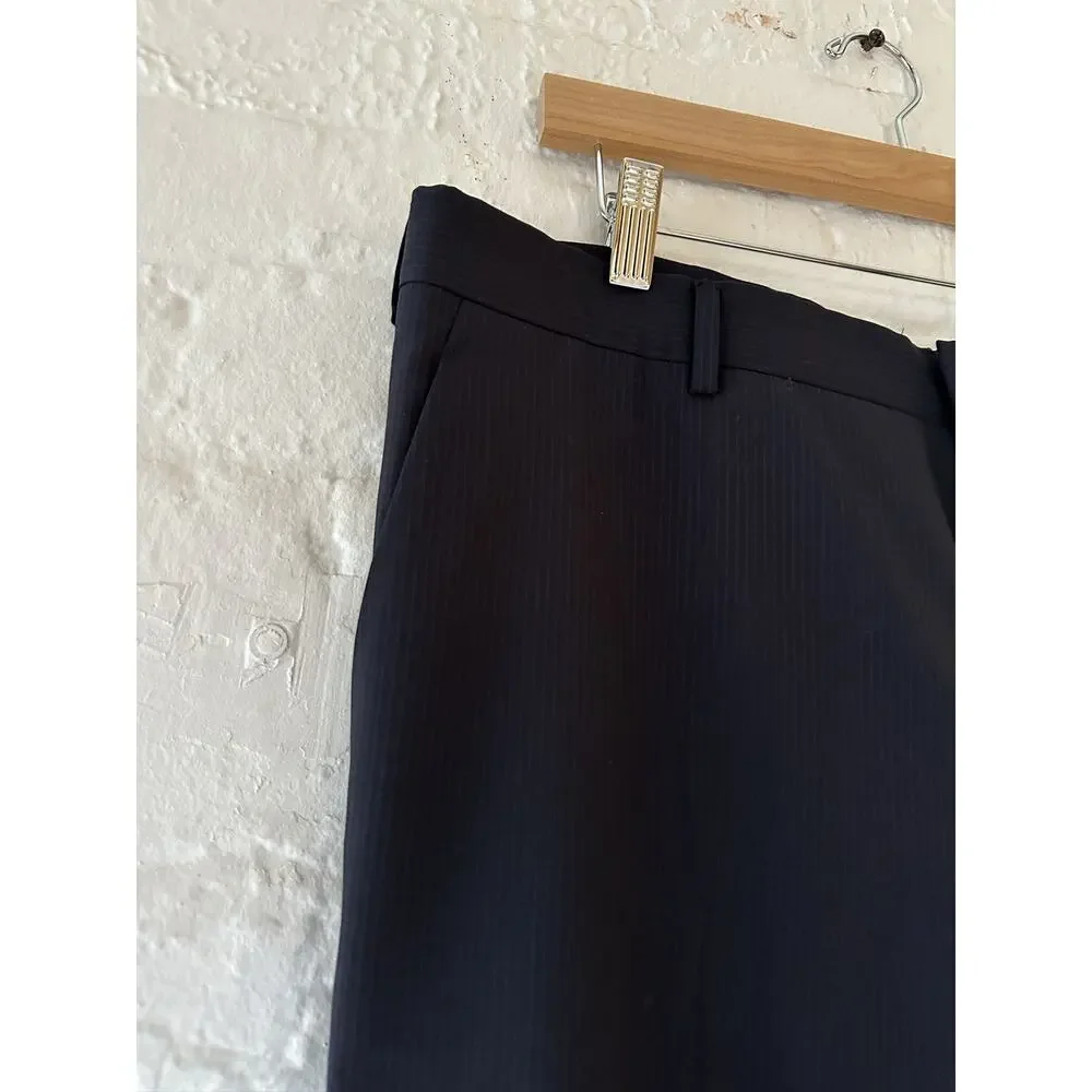 Prada Pinstriped Wool Trousers